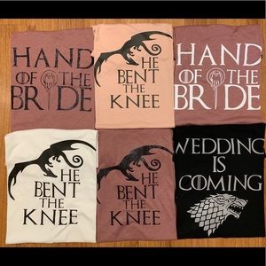 Game of Thrones Shirt, bridesmaid shirts, bridal
